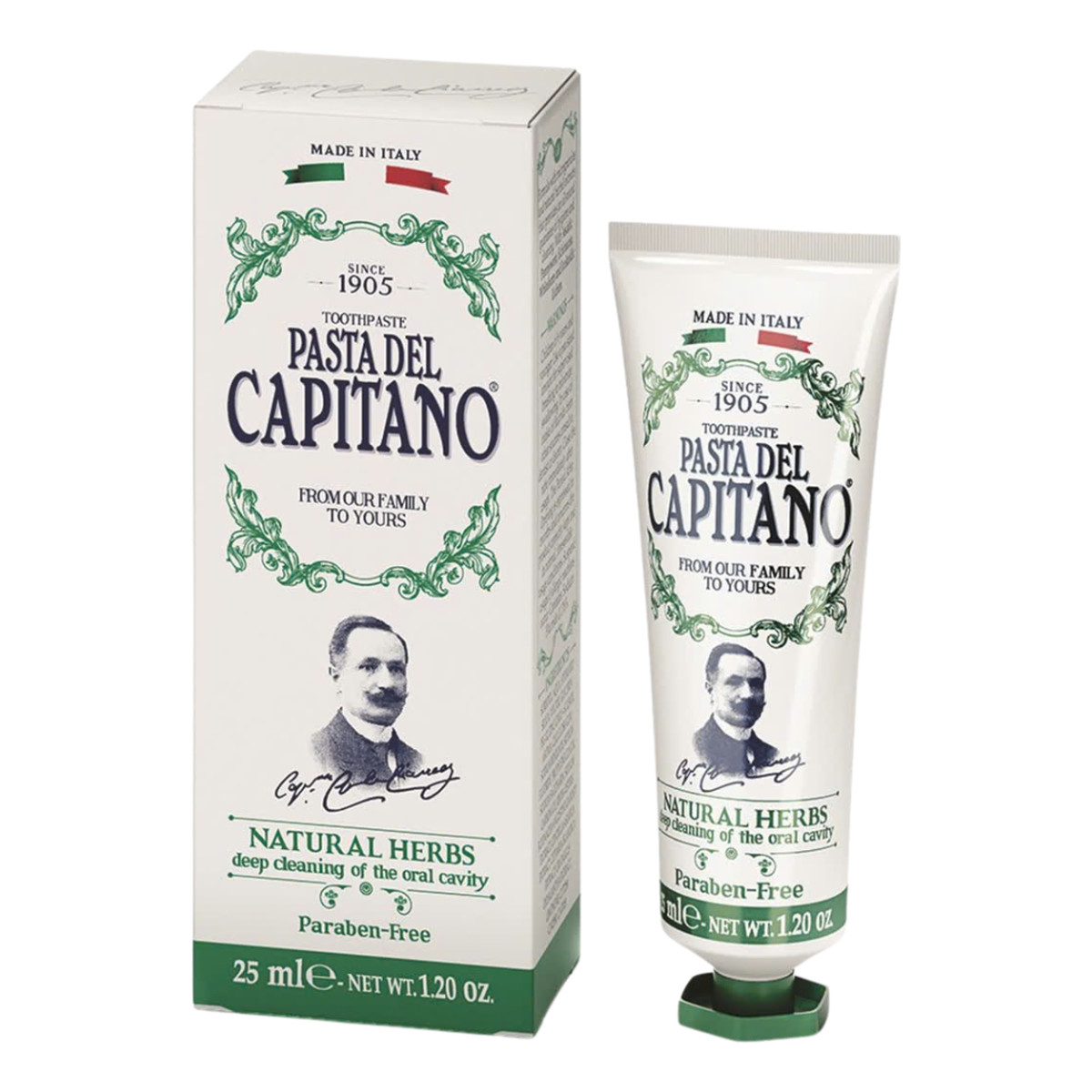 Pasta del Capitano 1905 Natural Herbs Ziołowa Pasta Do Zębów naturalna 25ml