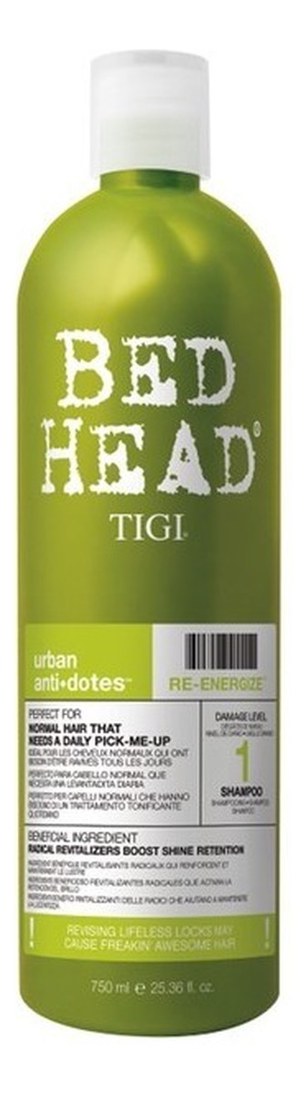 Urban Antidotes Re - Energize Shampoo Energizujący szampon do włosów normalnych