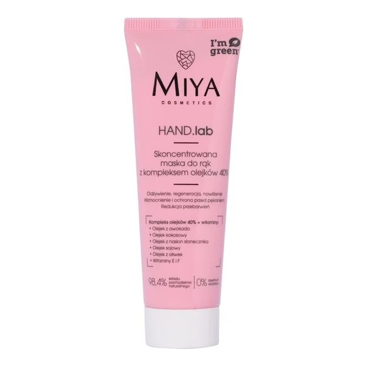 Miya Cosmetics Hand Lab Skoncetrowana maska do rąk z kompleksem olejków 40% 50ml