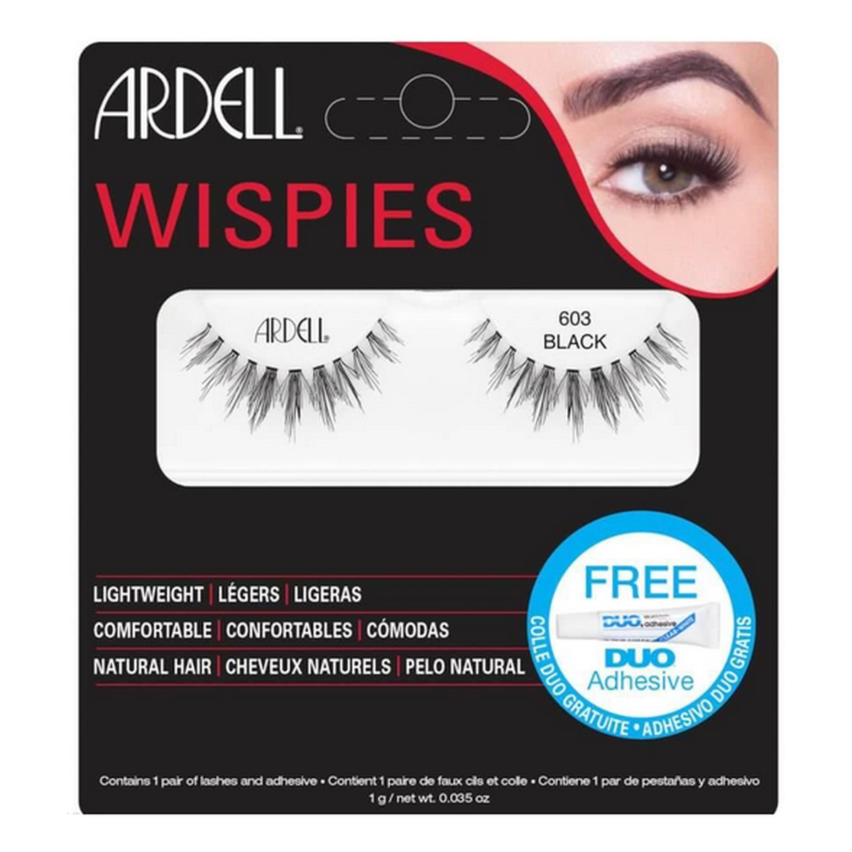 Ardell Wispies 603 BLACK RZĘSY NA PASKU