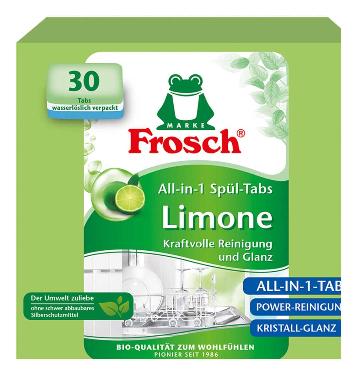 Tabletki do zmywarki z limonką 50 sztuk