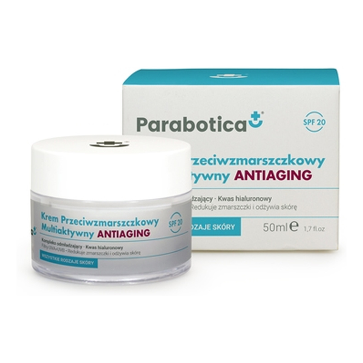 Parabotica Antiaging Multiaktywny krem SPF20 przeciwzmarszczkowy 50ml