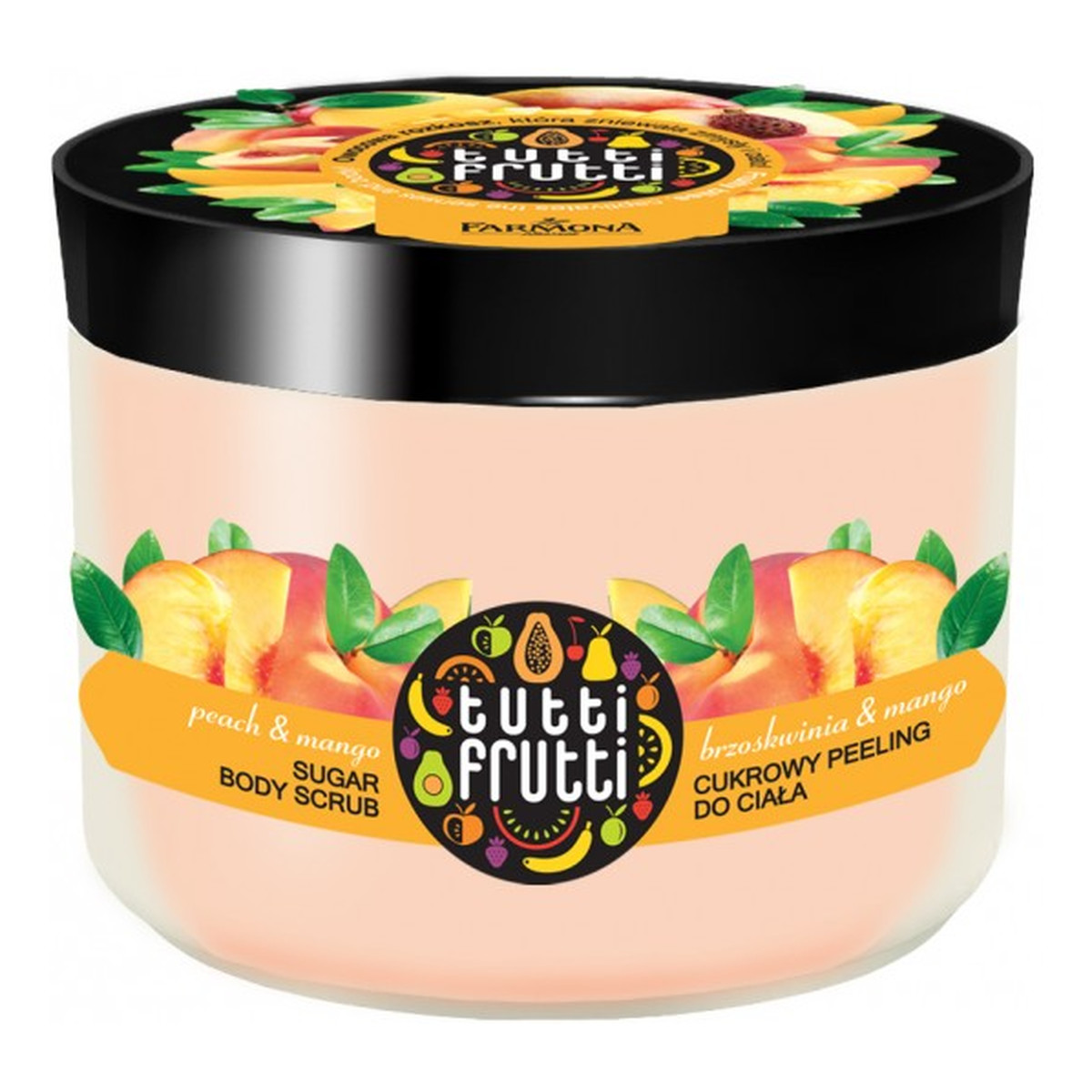 Farmona Tutti Frutti Peeling Cukrowy Do Ciała Mango & Brzoskwinia 300ml