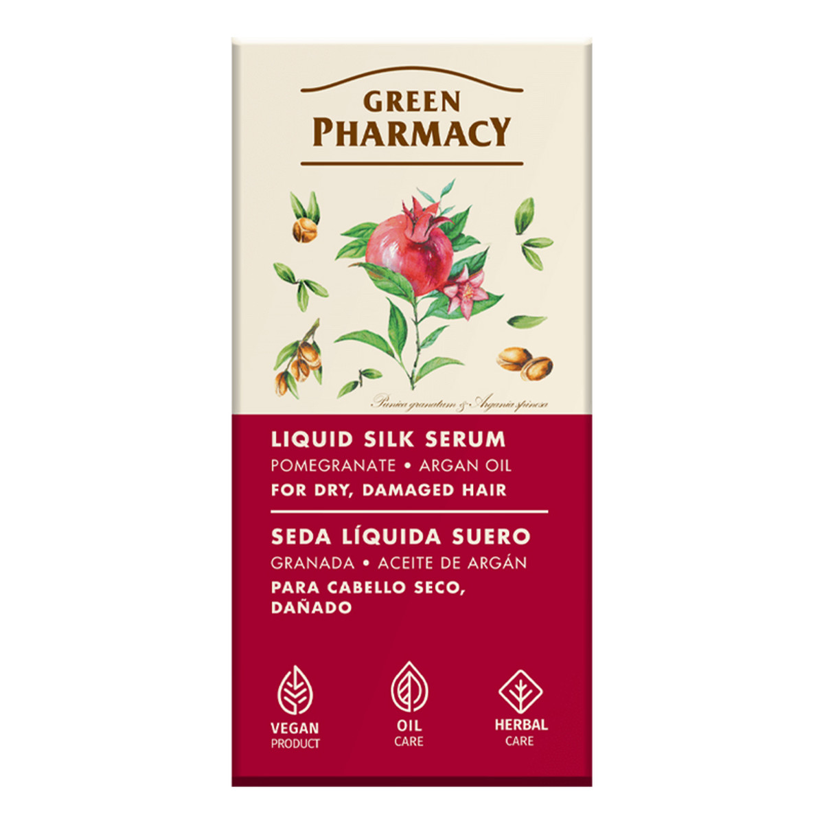Green Pharmacy Serum do włosów suchych i zniszczonych Jedwab w Płynie 30ml