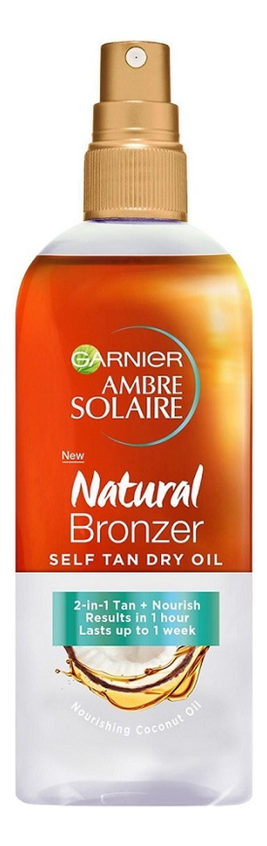 Natural Bronzer Self Tan Dry Oil dwufazowy samoopalający suchy olejek Coconut