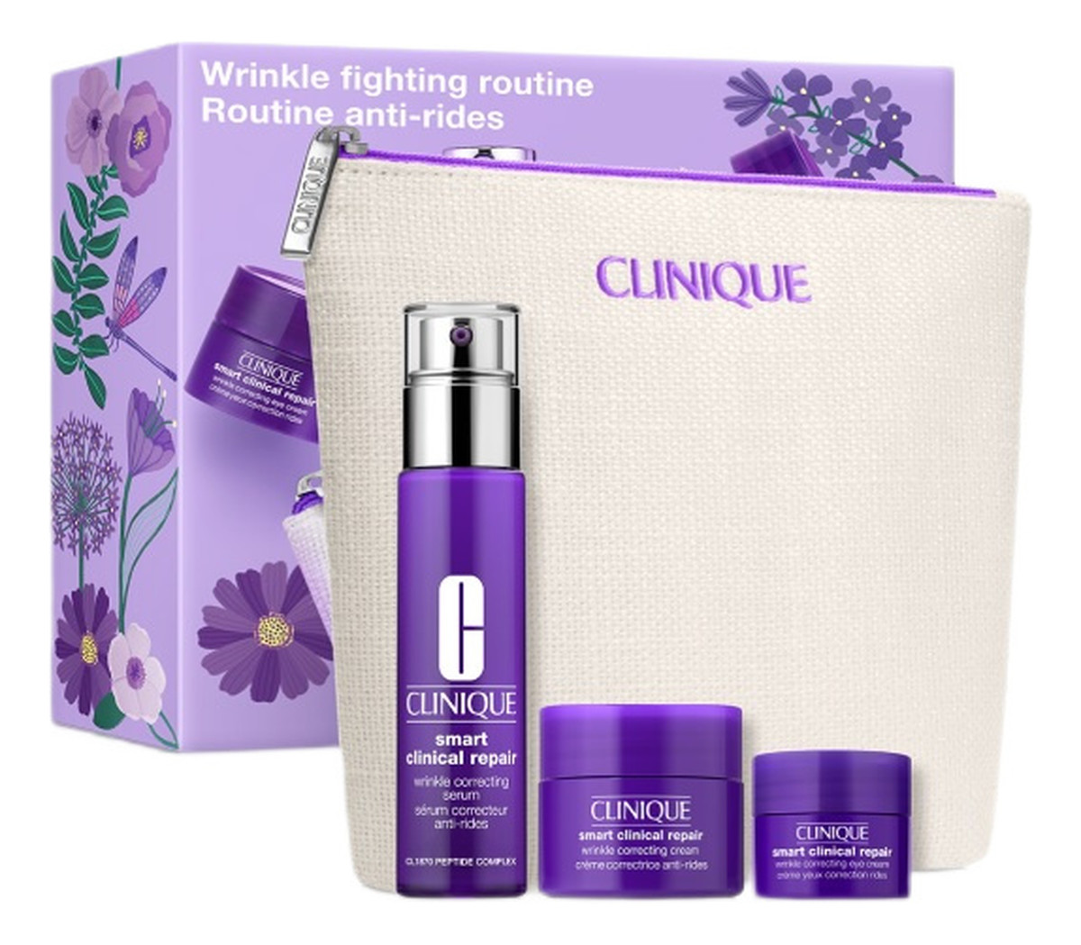 zestaw korygujące serum przeciwzmarszczkowe 30ml + krem korygujący zmarszczki 15ml + krem przeciwzmarszczkowy pod oczy 15ml