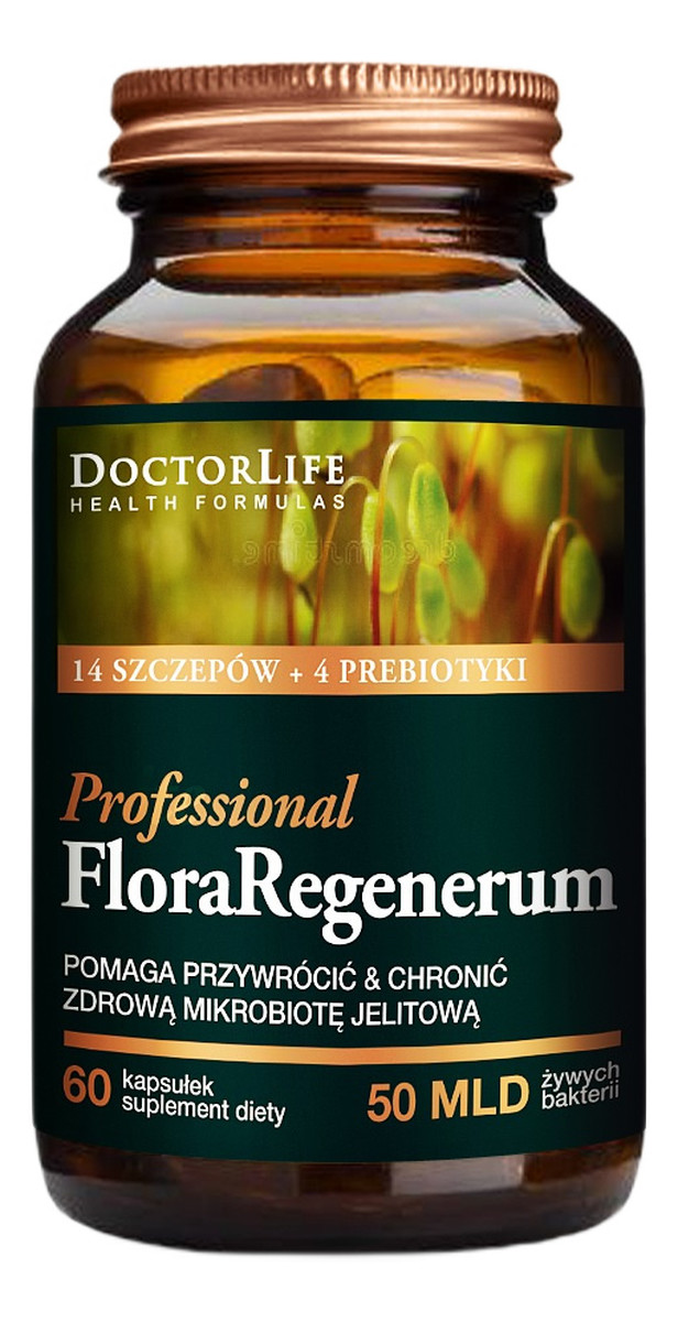 Flora regenerum suplement diety przywracający zdrową mikrobiotę jelitową 60 kapsułek