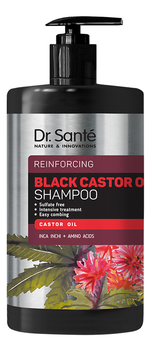 Regenerujący szampon do włosów z olejem rycynowym