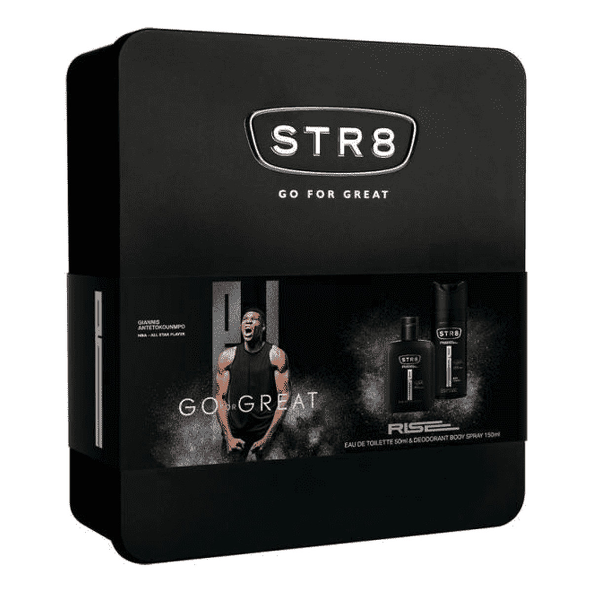 STR8 Rise zestaw prezentowy (woda toaletowa 100ml + dezodorant spray 150ml + puszka) 150ml