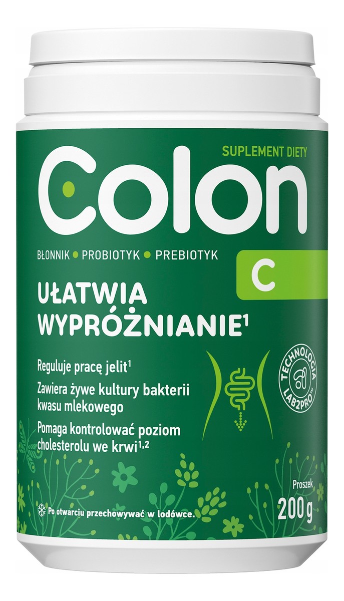 C regulacja pracy jelit suplement diety w proszku