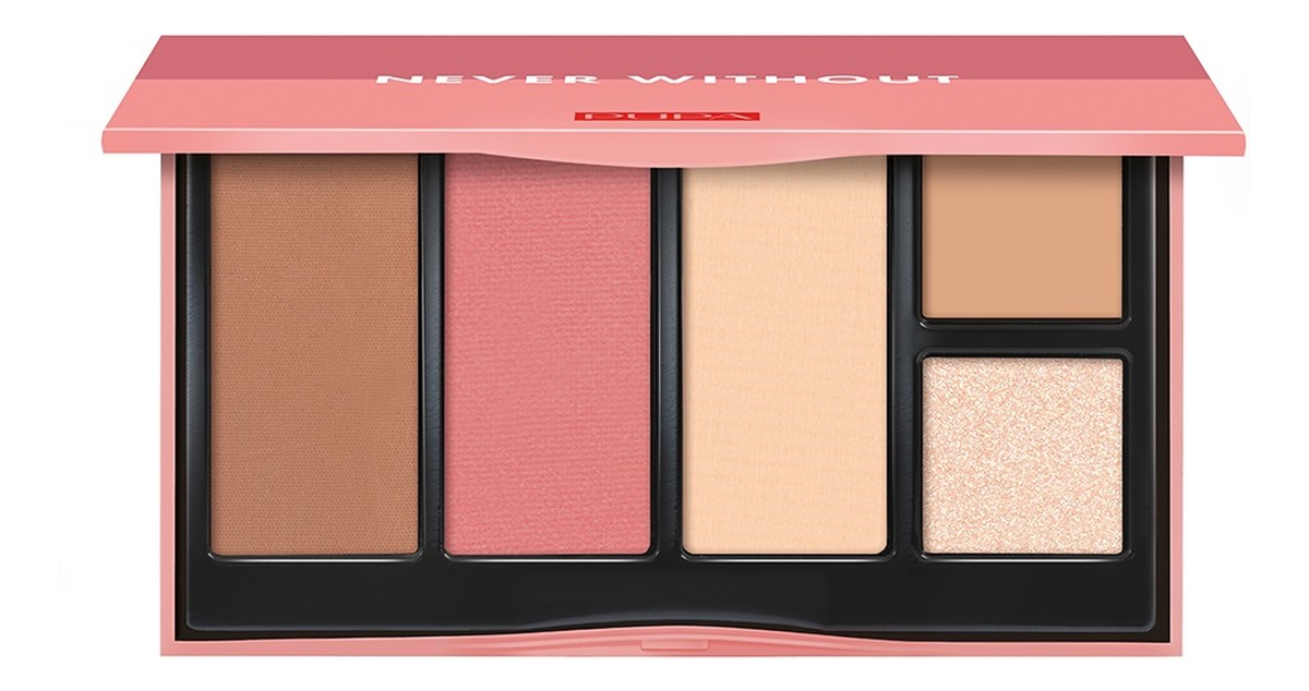 Never without all in one face palette paleta do makijażu twarzy 002 medium skin