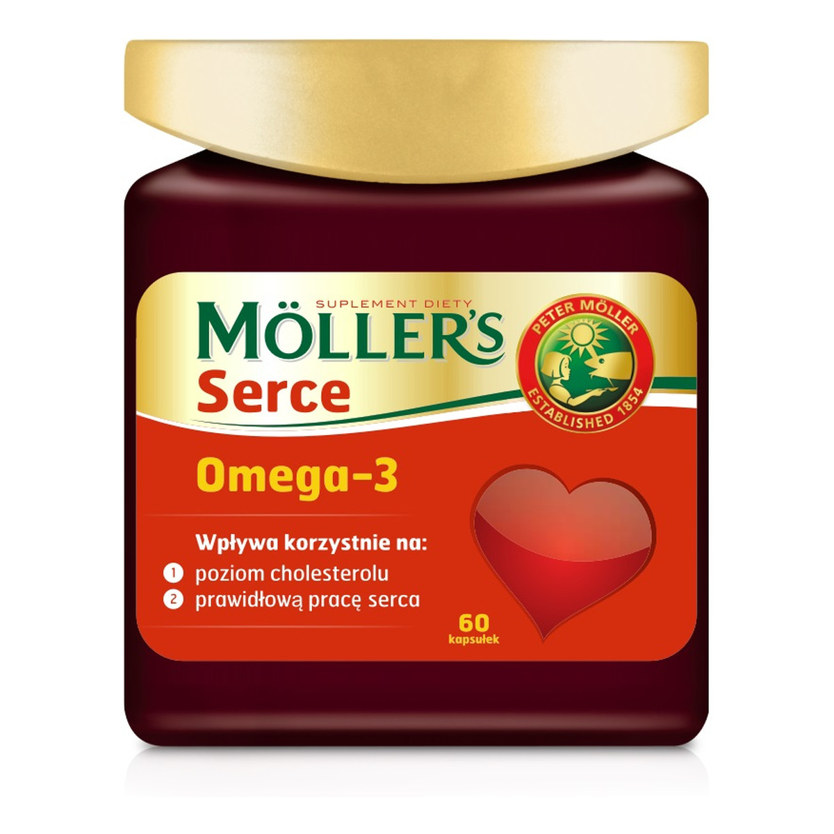 Moller's Serce omega-3 suplement diety 60 kapsułek
