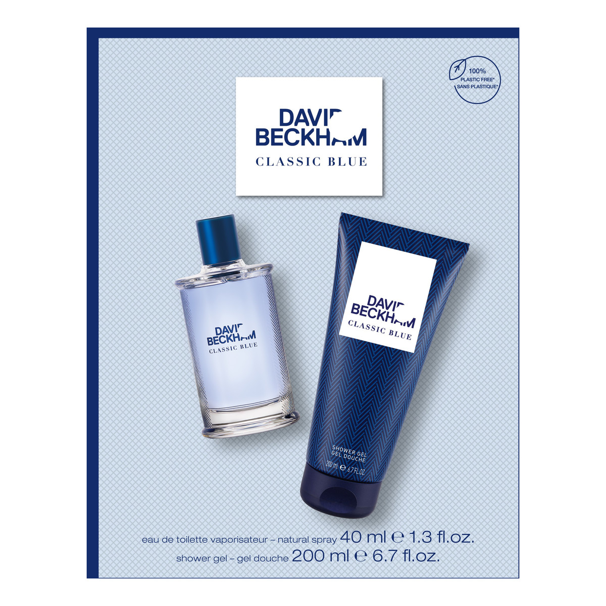 David Beckham Classic Blue Zestaw prezentowy Woda toaletowa + Żel pod prysznic