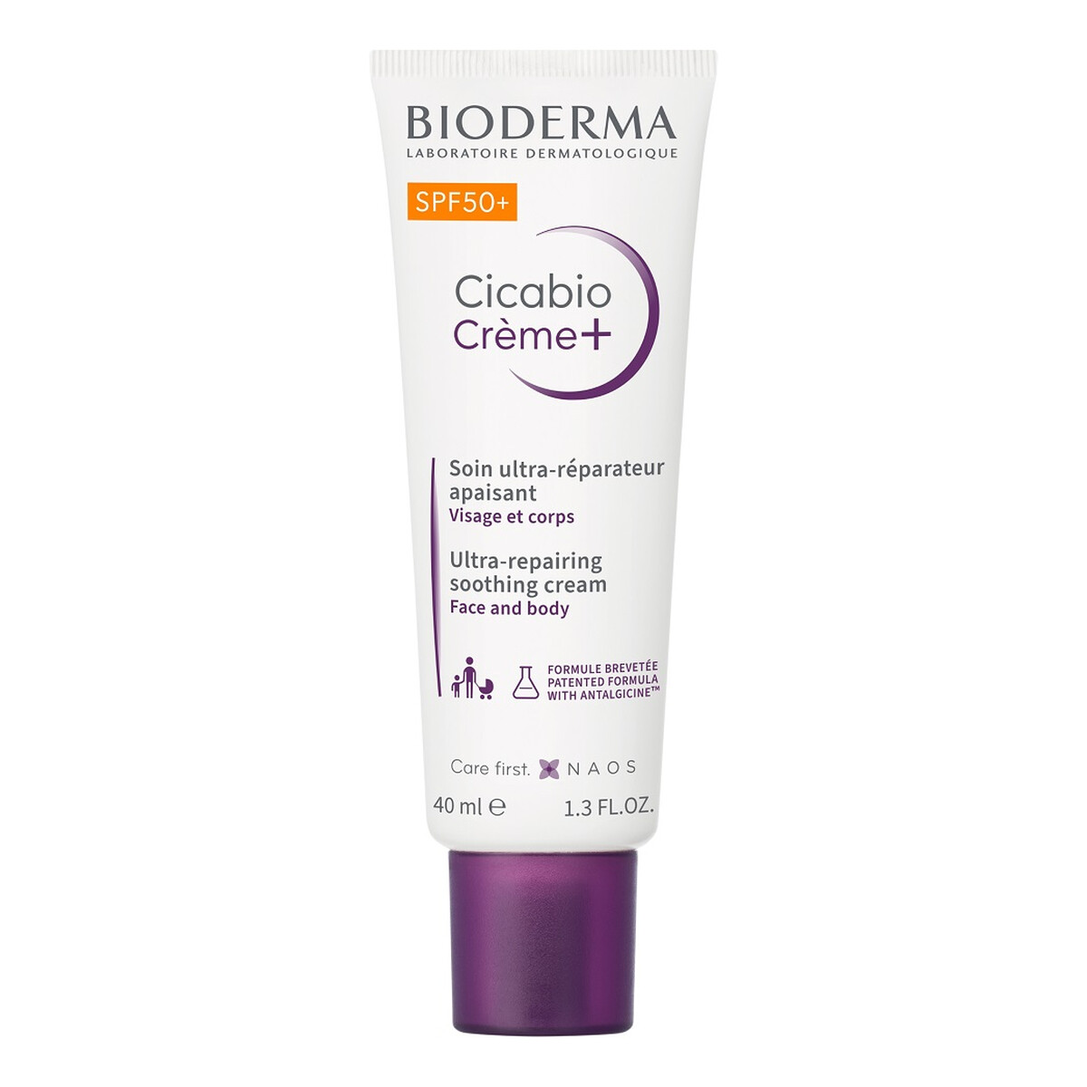Bioderma Cicabio Creme+ Krem łagodząco-odbudowujący spf50+ 40ml
