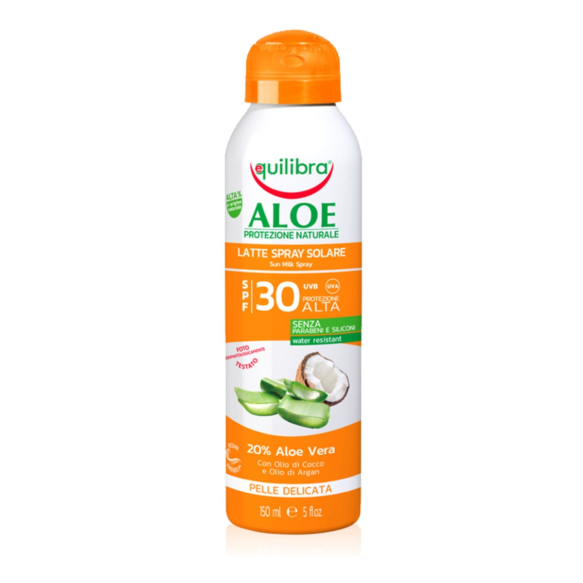 Equilibra Aloe Solare Aloesowy Krem przeciwsłoneczny SPF30 spray 150ml