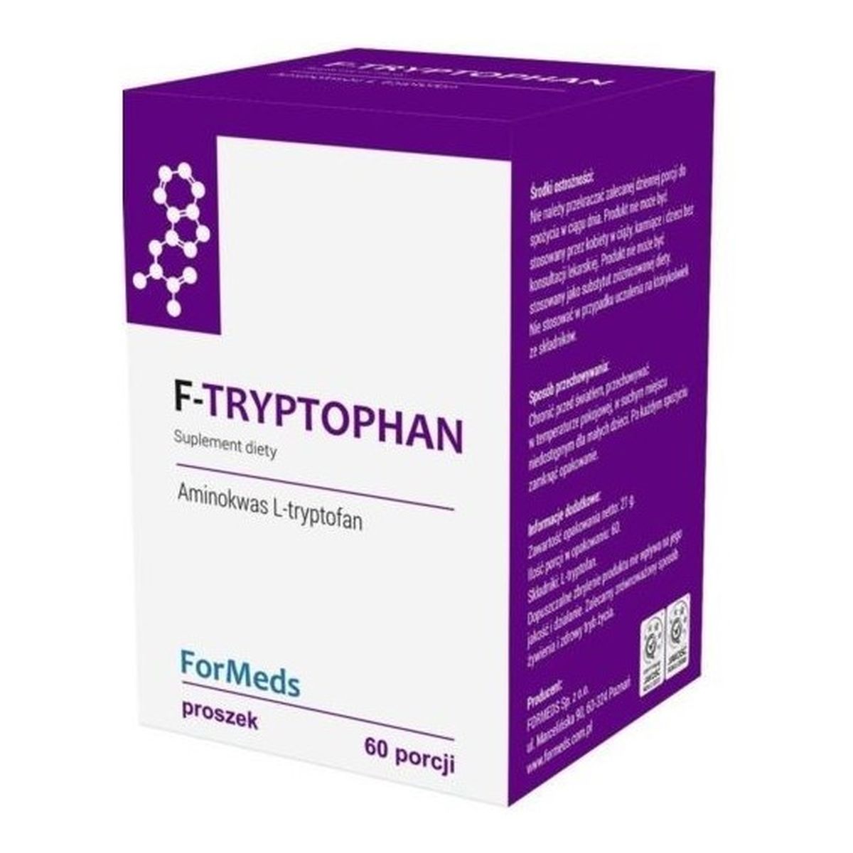 Formeds F-Tryptophan suplement diety w proszku 60 Porcji
