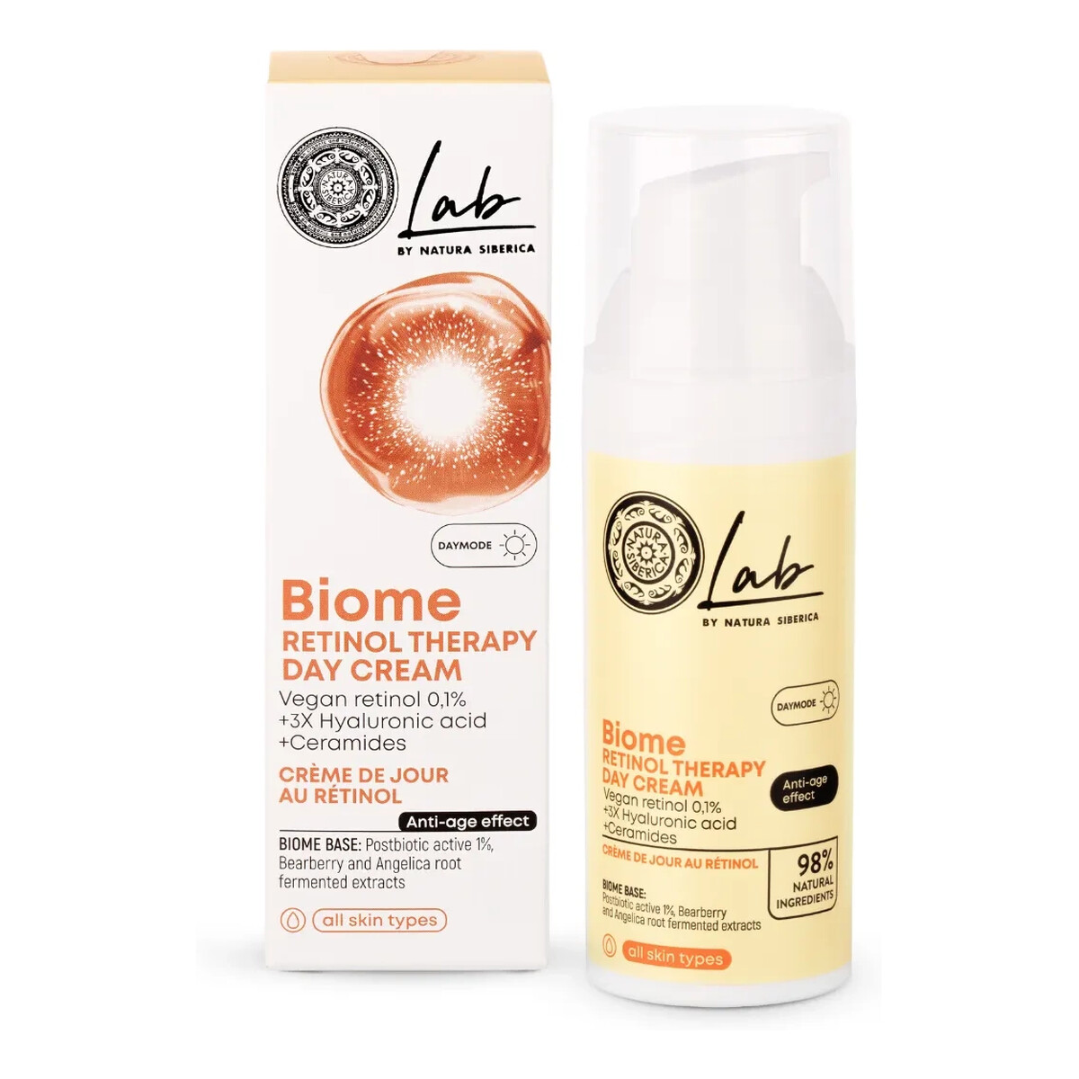 Natura Siberica Lab Biome Retinol Therapy krem do twarzy na dzień 50ml