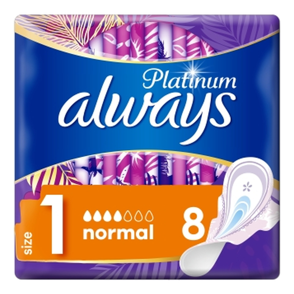 Always Platinium Normal Podpaski ze skrzydełkami 8szt.