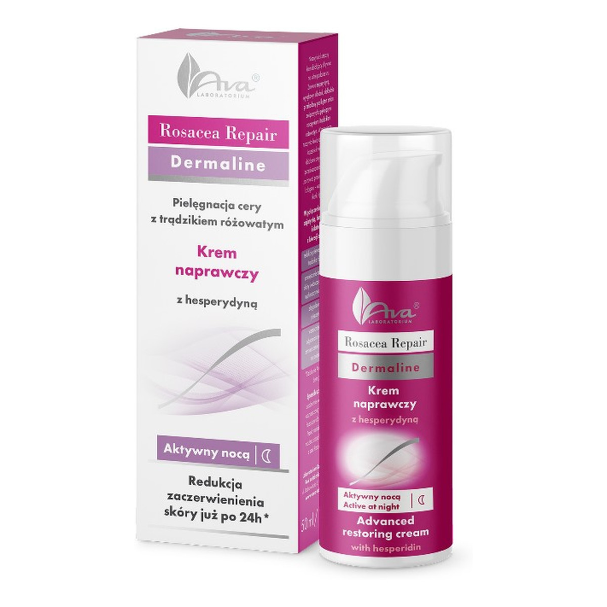Ava Laboratorium Rosacea Repair Krem na noc cera naczyniowa i trądzik różowaty 50ml