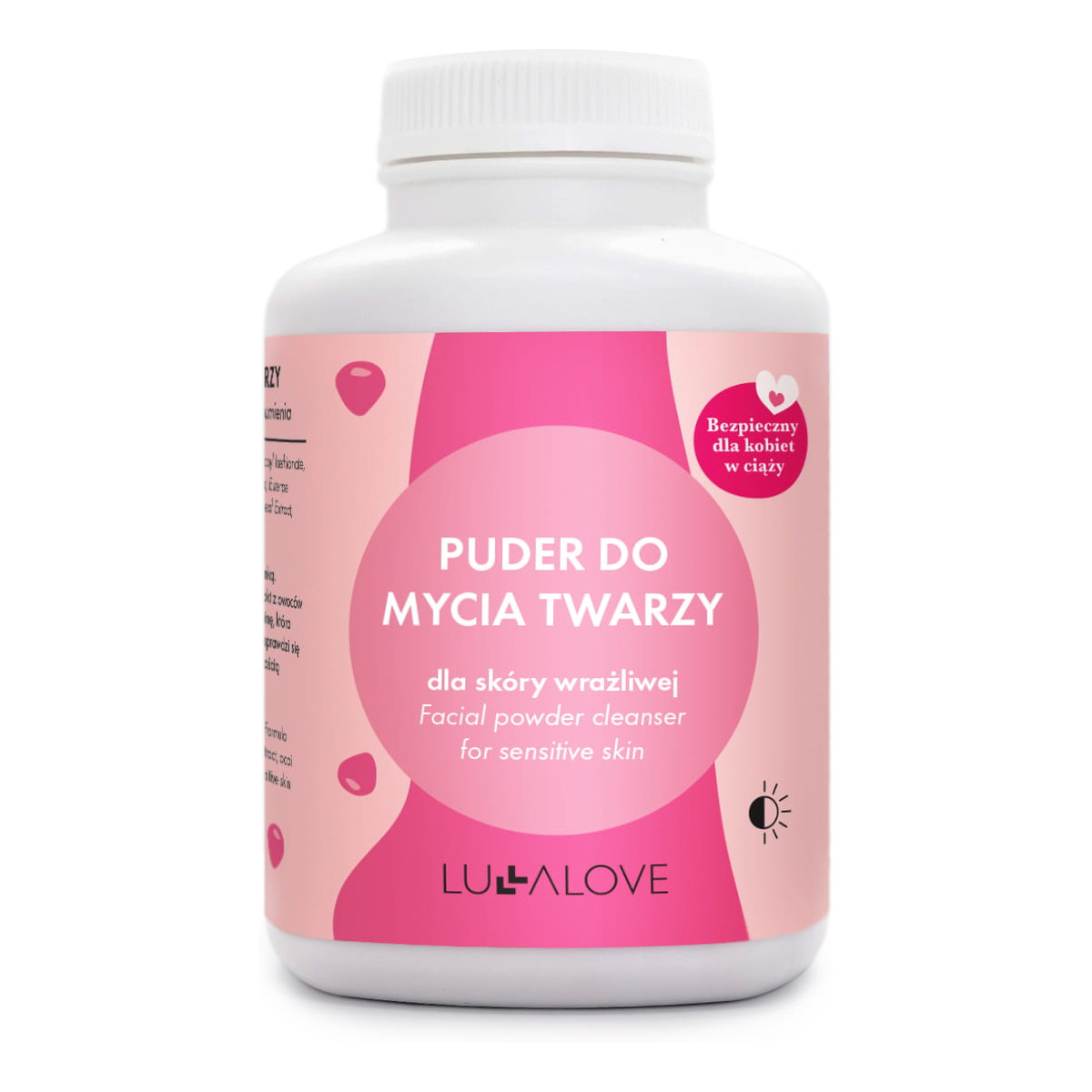 Lullalove Puder do mycia twarzy - malinowy 75g