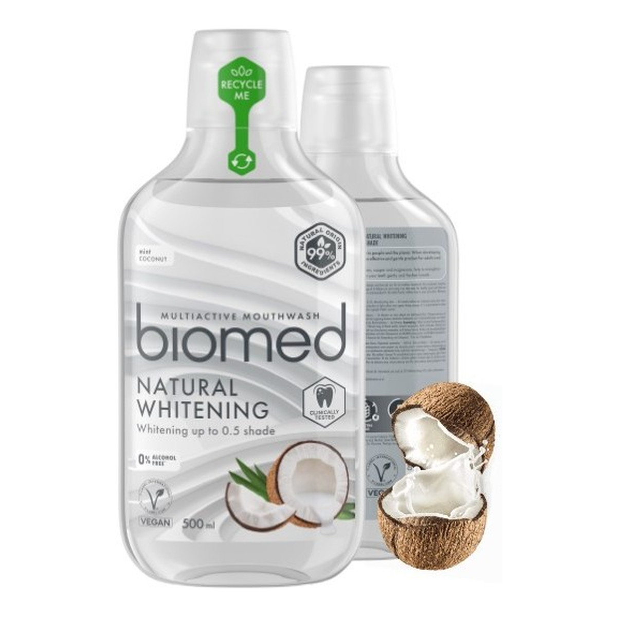 Biomed Superwhite Płyn do płukania Natural Whitening Mięta + Kokos 500ml