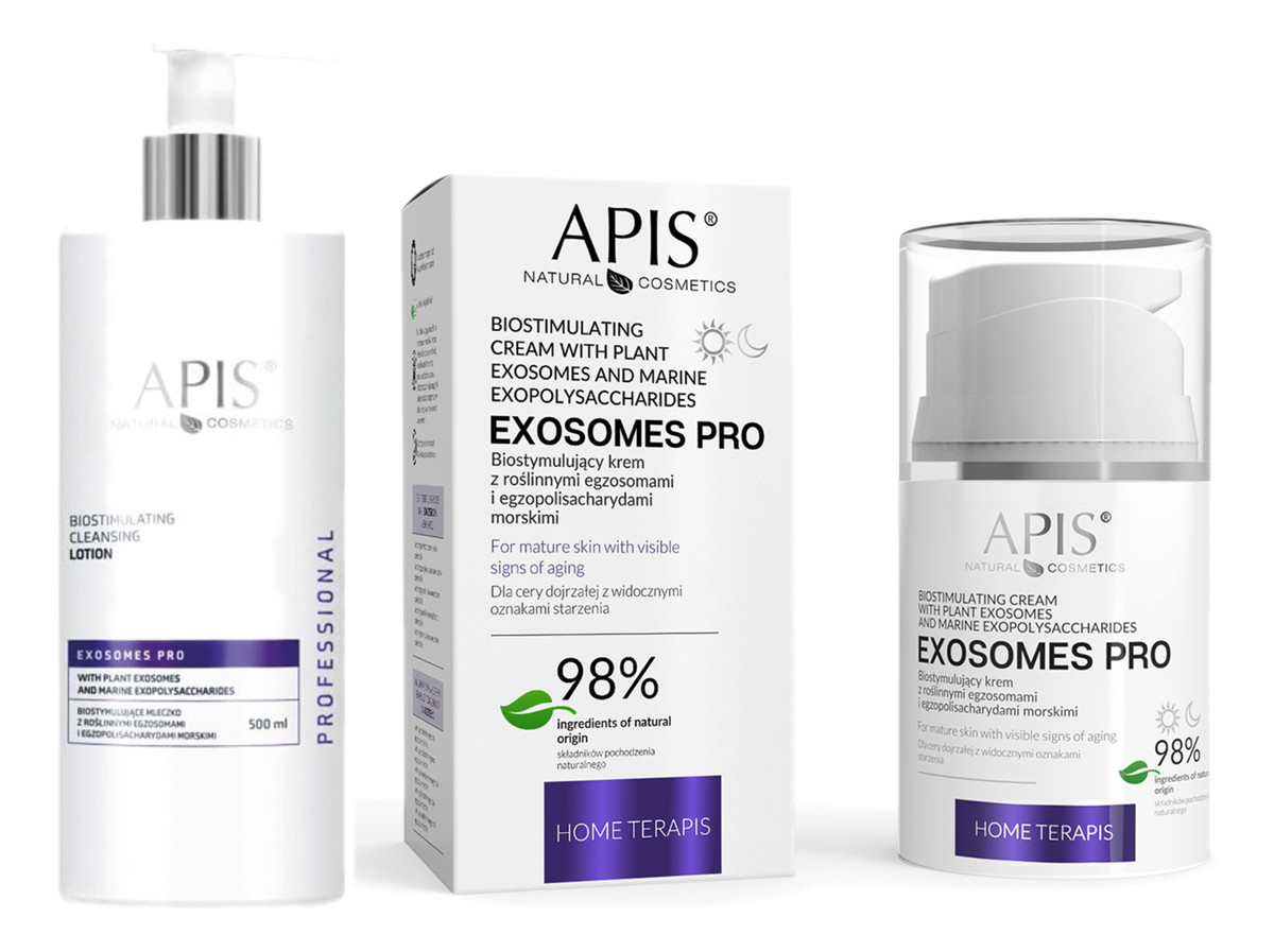 Biostymulujący Krem 50ml + Mleczko z roślinnymi egzosomami 500ml