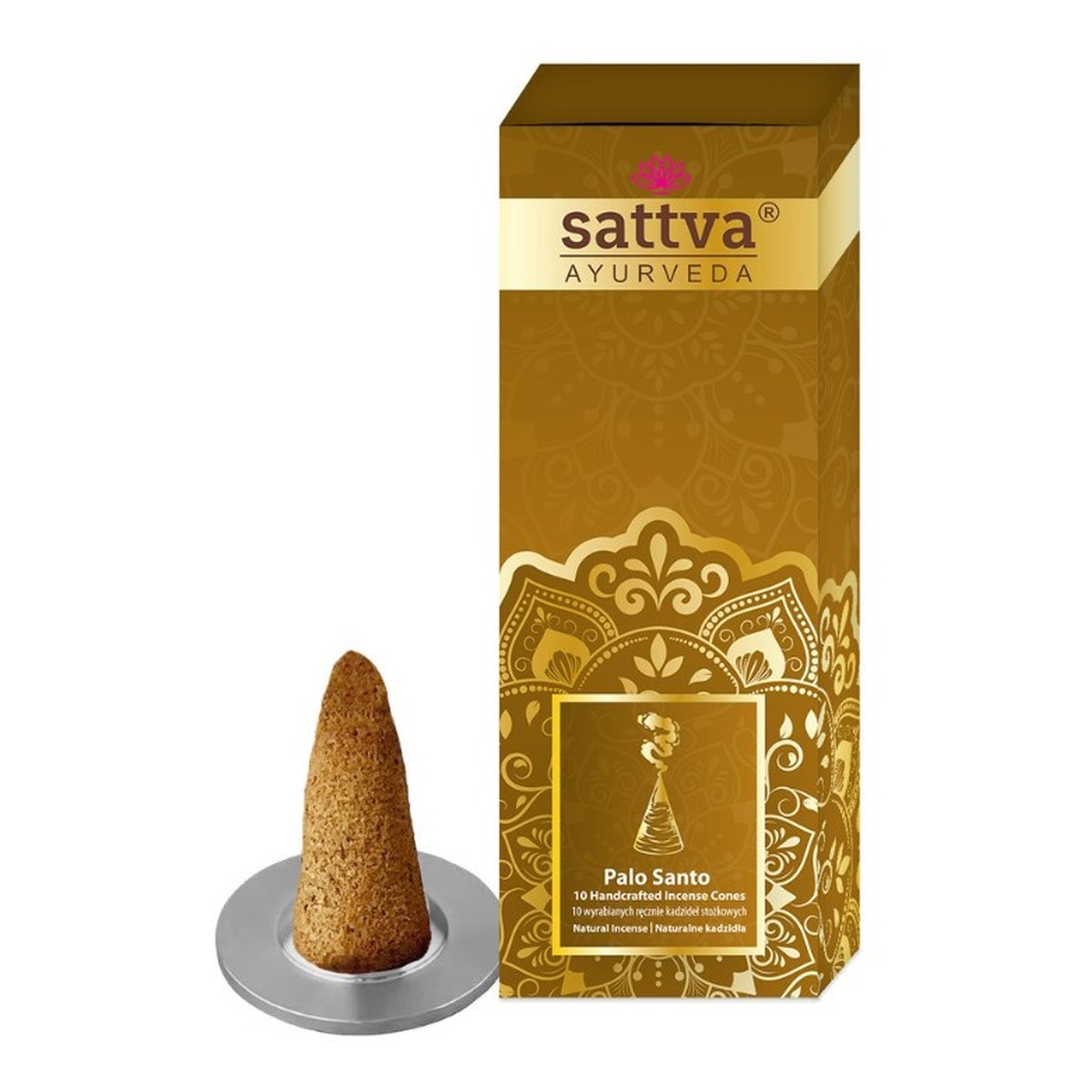 Sattva Incense sticks cones kadzidła stożkowe palo santo 10szt