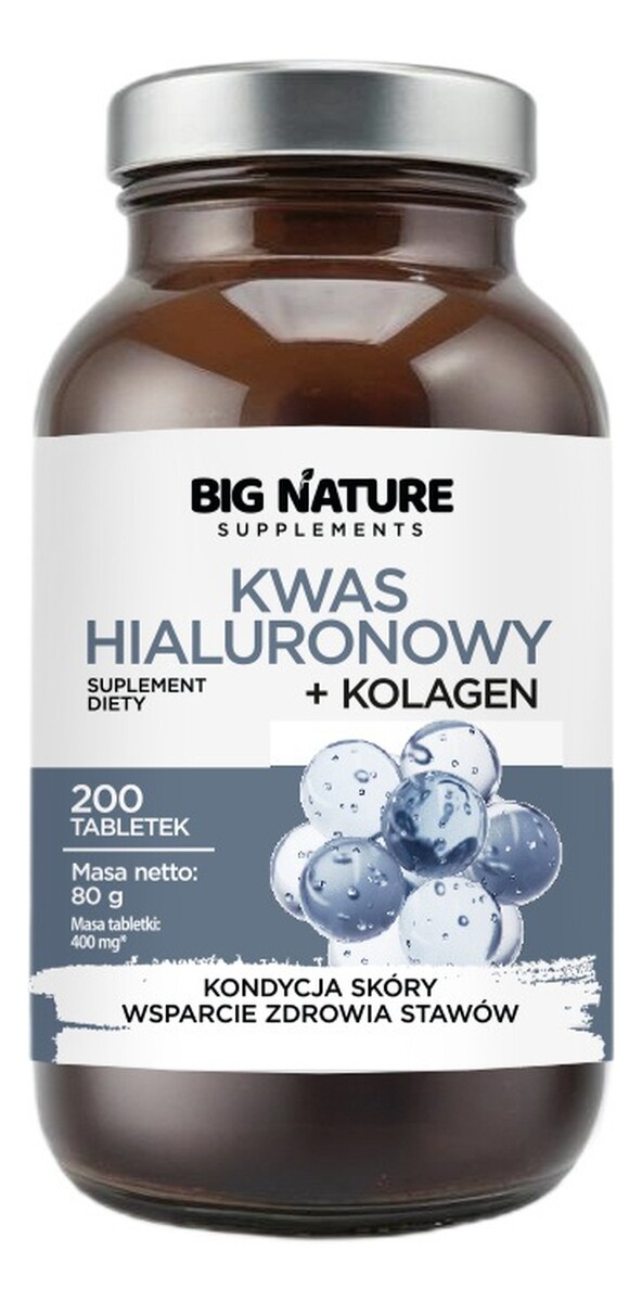 Kwas hialuronowy + kolagen suplement diety 200 tabletek