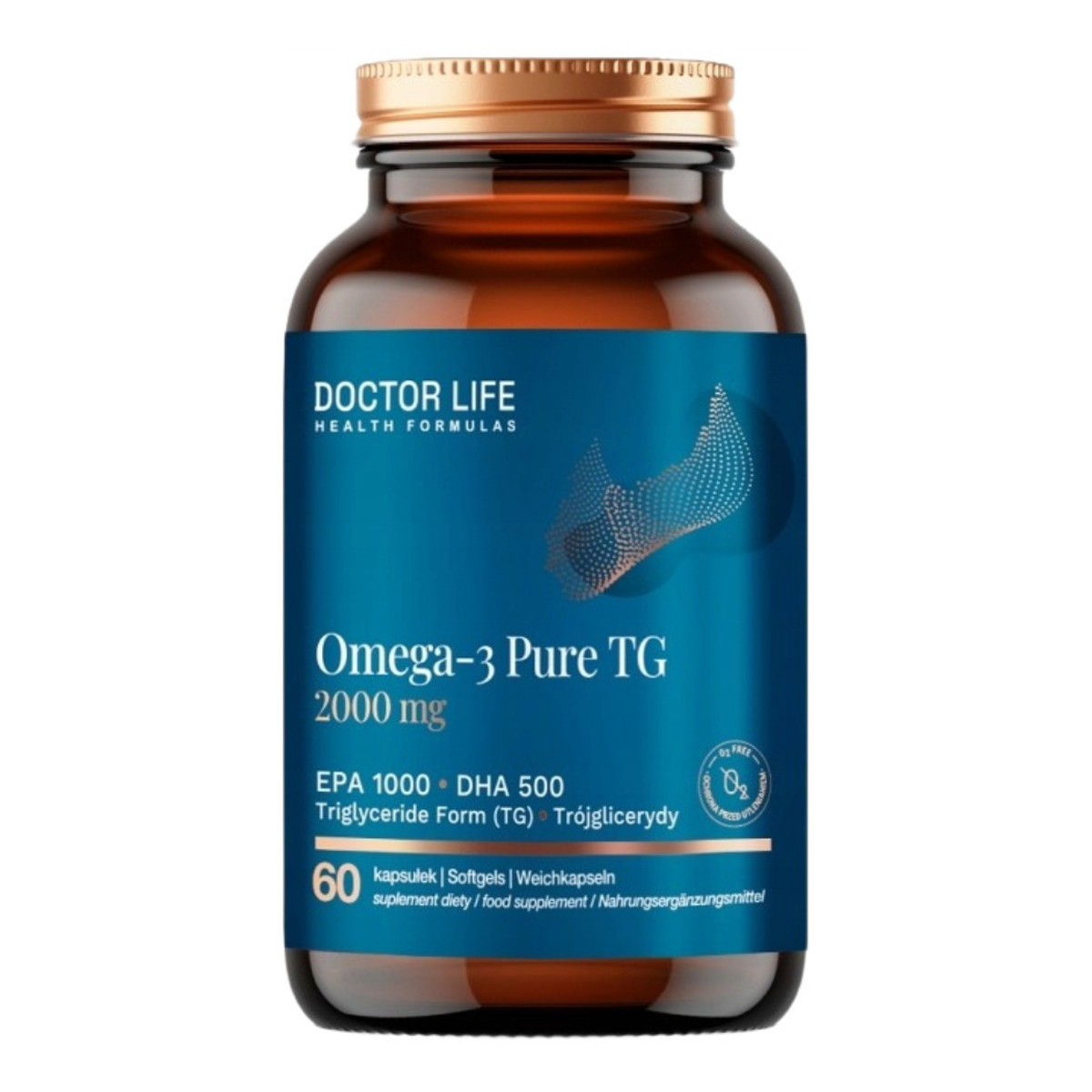 Doctor Life Omega-3 Pure TG 2000mg suplement diety 60 Kapsułek
