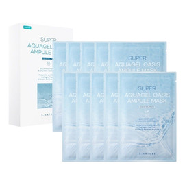 Super aquagel oasis ampule mask nawilżająca maska w płachcie 10x30ml