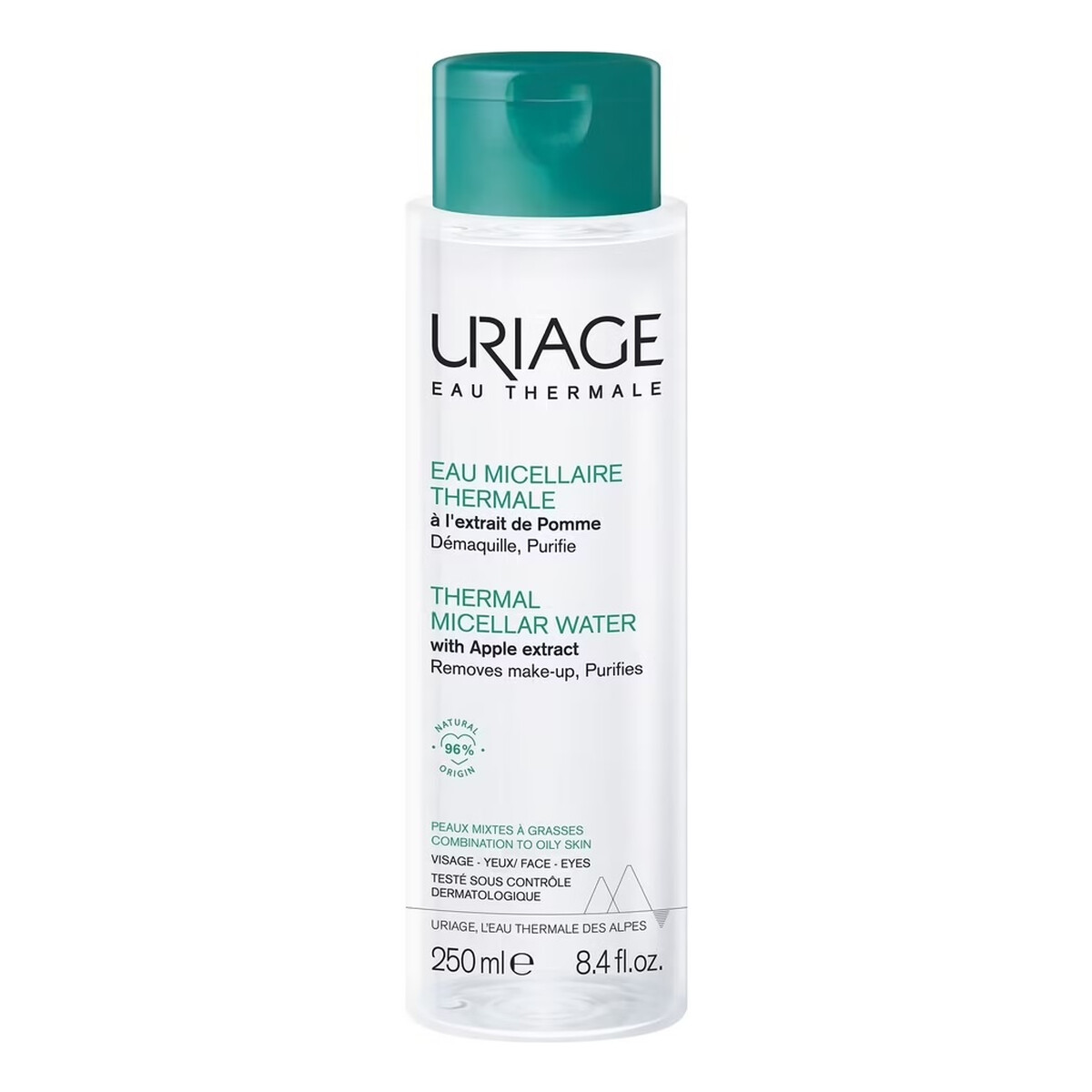 Uriage Thermal micellar water płyn micelarny z ekstraktem z jabłka do cery mieszanej i tłustej 250ml