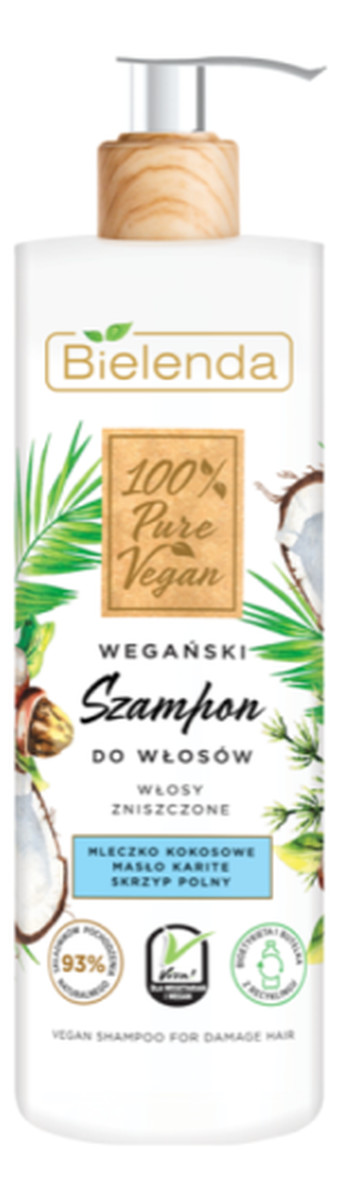 Wegański Szampon do włosów zniszczonych