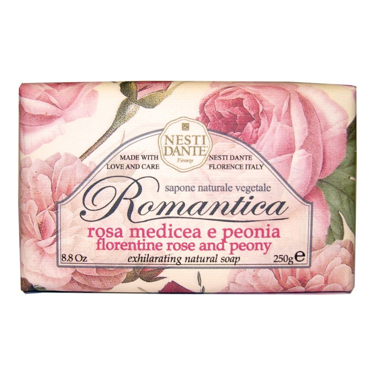 Nesti Dante Romantica Mydło toaletowe róża & peonia 250g