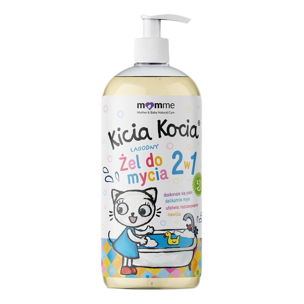 MomMe Kicia Kocia łagodny Żel do mycia 2w1 500ml