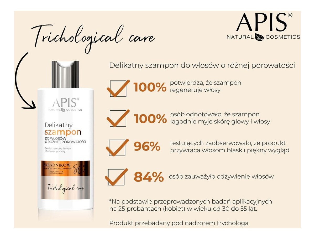 delikatny szampon do włosów o różnej porowatości