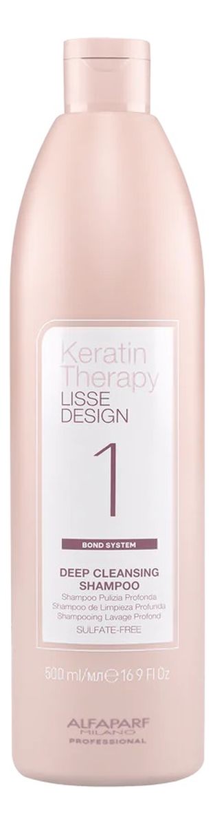 Keratin therapy lisse design głęboko oczyszczający szampon przed keratynowym prostowaniem włosów