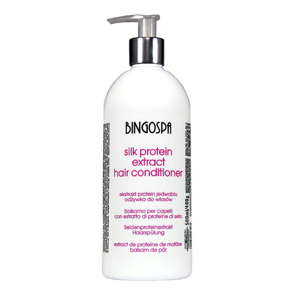 BINGOSPA Ekstrakt protein jedwabiu odżywka do włosów 500ml