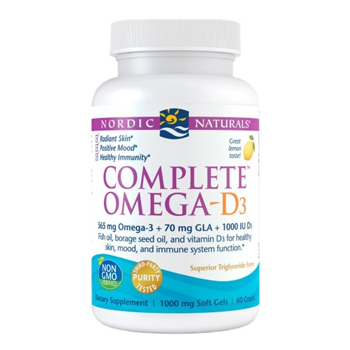 Nordic Naturals Complete omega-d3 suplement diety 60 kapsułek
