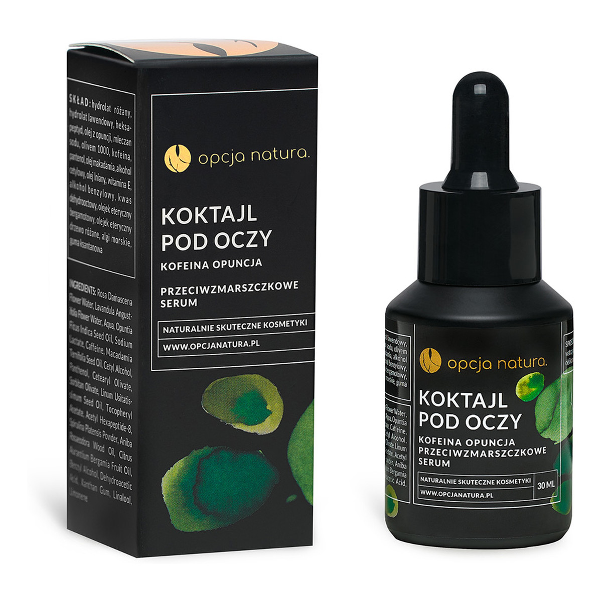 Opcja Natura Koktajl pod oczy przeciwzmarszczkowe serum kofeina opuncja 30ml