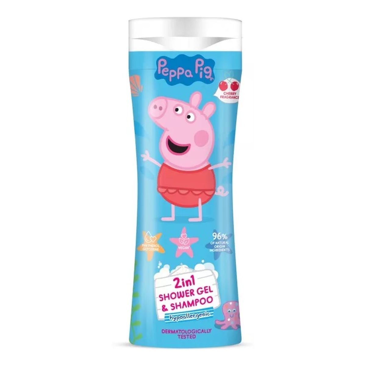 Peppa Pig Żel pod prysznic i szampon 2w1 wiśnia 300ml