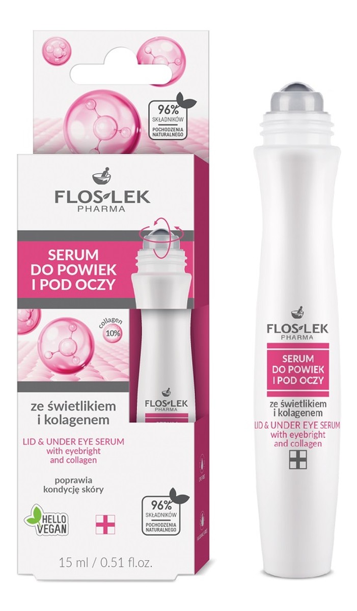 Serum do powiek i pod oczy ze świetlikiem i kolagenem