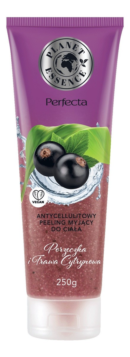 Antycellulitowy Peeling myjący do ciała - Porzeczka i Trawa Cytrynowa