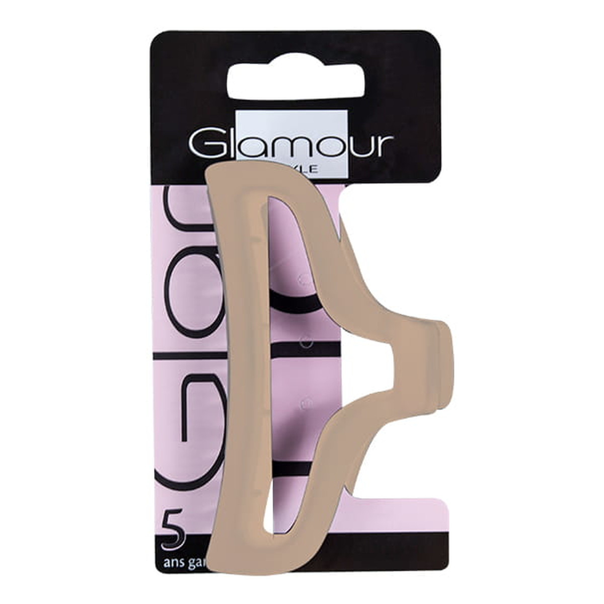 Glamour Klamra do włosów duża beżowa