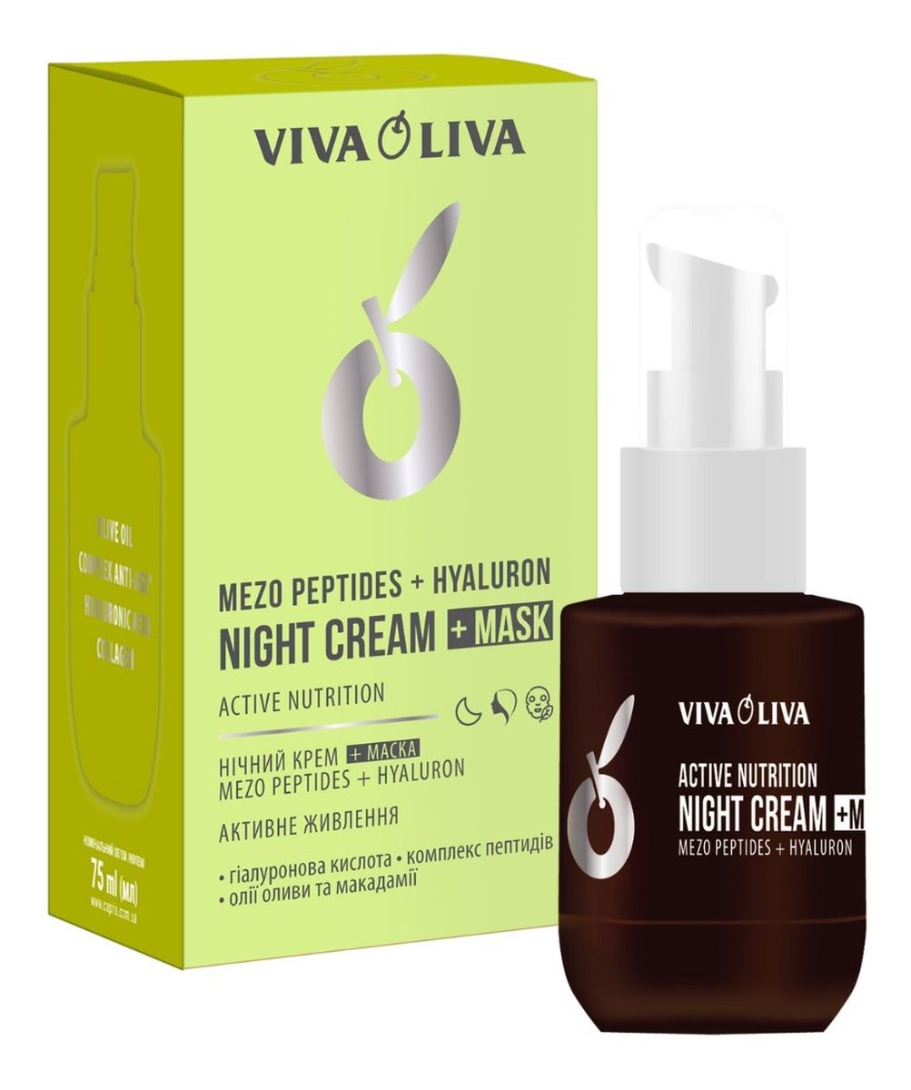 Krem-maska do twarzy mezo peptydy+hialuron aktywne odżywianie-na noc