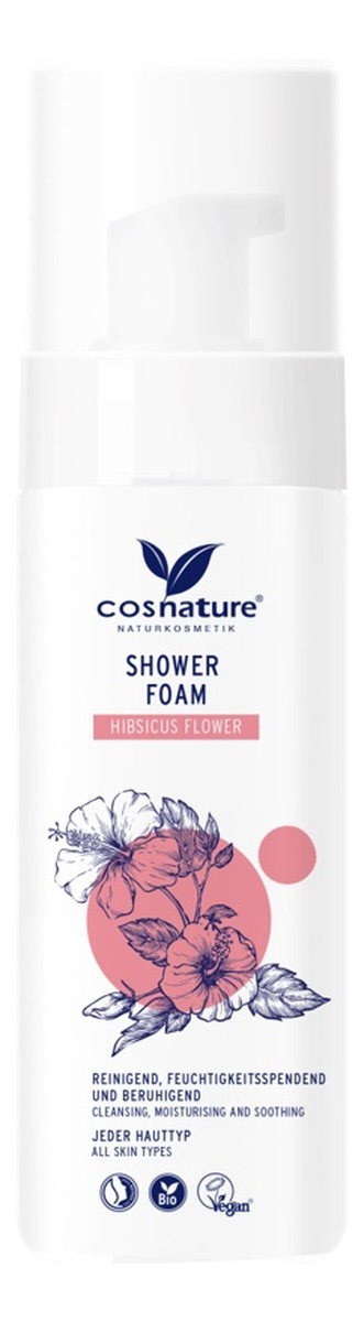 Shower Foam naturalna pianka pod prysznic z kwiatem hibiskusa