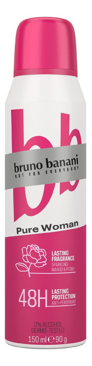 Bruno banani antyperspirant w sprayu pure women 150 ml