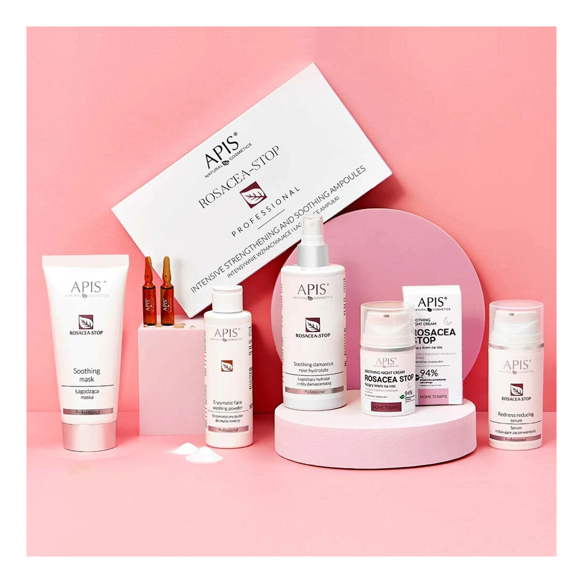 Apis Rosacea-Stop Krem kojący na noc do cery z trądzikiem różowatym i wrażliwej 50ml
