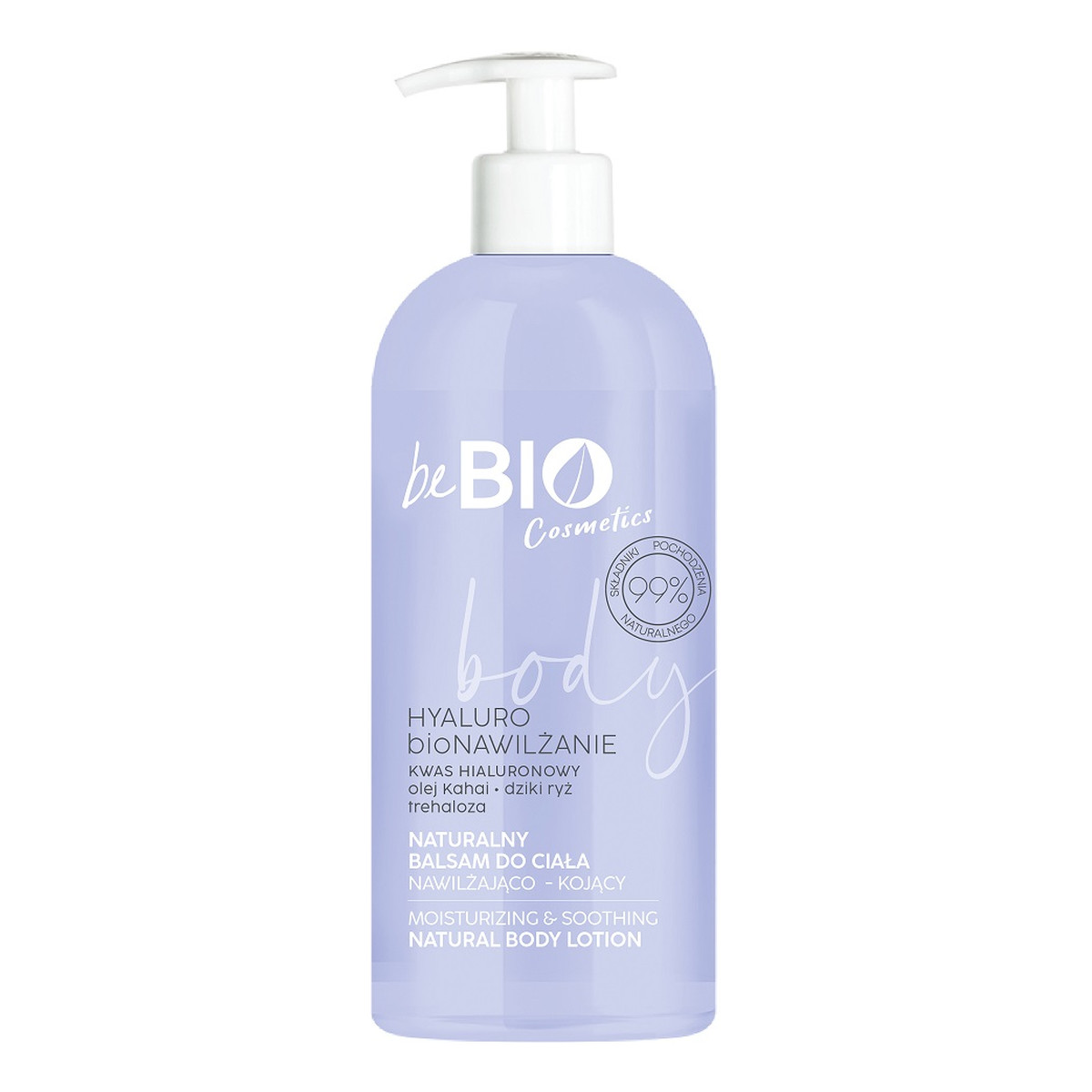 Be Bio Ewa Chodakowska Naturalny Balsam do ciała z kwasem hialuronowym trehalozą i ekstraktem z dzikiego ryżu 350ml