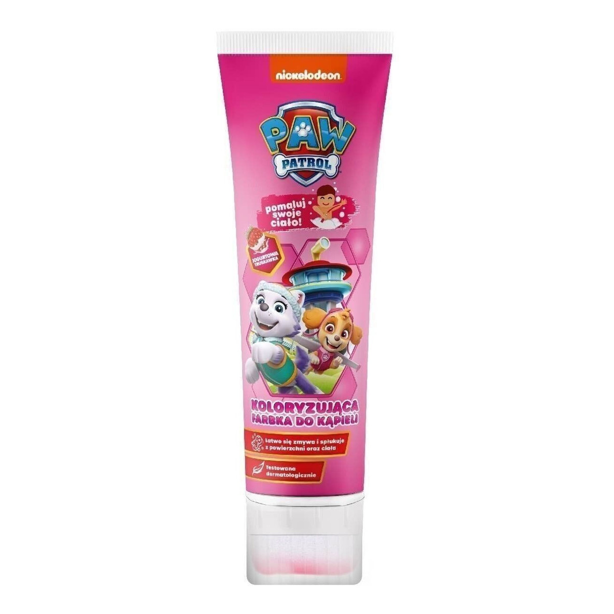 Kids Psi Patrol Żel koloryzujący do kąpieli 2w1 Strawberry Yogurt 150ml