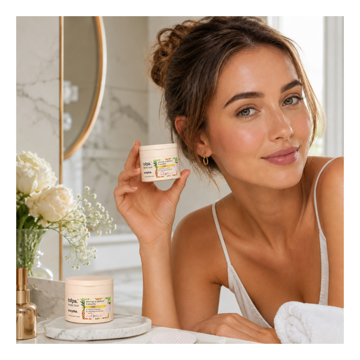 dermo face enzyme esencja w płatkach 3 enzymy PAD jelly peel 50 szt.